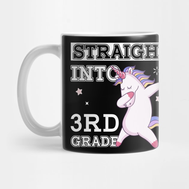 Straight Outta 3rd Grade Unicorn Back To School Gift by kateeleone97023